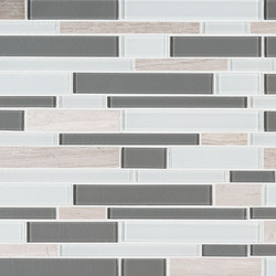 MSI Gray Cliff Interlocking  Mosaic SMOT-SGLSIL-GRACLI4MM
